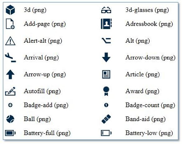Icons und Piktogramme für die Web-Auftritte