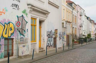 Straßenzug im Viertel