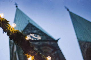 Bremen - Lichter vor dem Dom